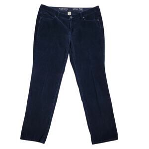 Sonoma Lifestyle Straight Leg Corduroy Pants Women’s 12P Dark Blue Normcore